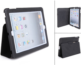 Fonus Premium Black iPad Stand by Leather Case - TNKXA14