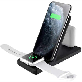 Wireless Charger, Charging Pad 2-Coils Stand Folding 15W Fast - TNKZ82