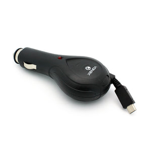 Car Charger, Adapter Power DC Socket MicroUSB Retractable - TNKU18