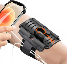 Rotatable Running Armband, Walking Exercising Gym Workout 360-degree Rotating Detachable - TNKXW200