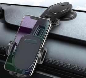 Car Mount, Strong Grip Dock Swivel Cradle Dash Holder - TNKZ84
