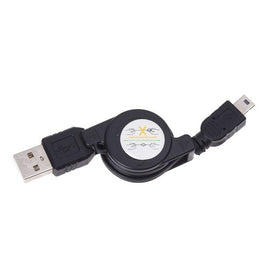 USB Cable, Cord Power Charger Mini-USB Retractable - TNKS42