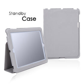 Fonus Soft Gray iPad Stand by Leather Case - TNKXZ85