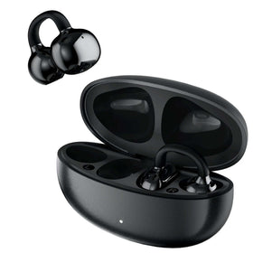 Wireless Ear-Clip TWS Earphones, Hands-free Mic Charging Case True Stereo Bone Conduction Headphones Bluetooth Earbuds - TNKY92