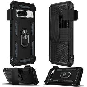 Case Belt Clip, Armor Kickstand Cover Swivel Metal Ring Holster - TNKF69