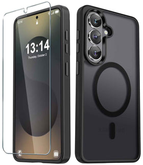 Magnetic Case, Defender Drop-Proof Armor With Glass Screen Protector Cover - TNKXW1