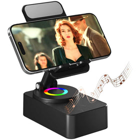 Wireless Speaker, LED Lights Multimedia Foldable Audio Desk Stand - TNKXW17
