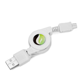 USB Cable, Cord Power Charger MicroUSB Retractable - TNKC65