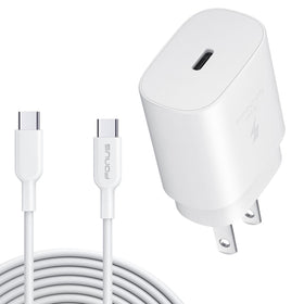 25W Fast Home Charger, Adapter Power Quick 6ft USB-C Cable PD Type-C - TNKA79