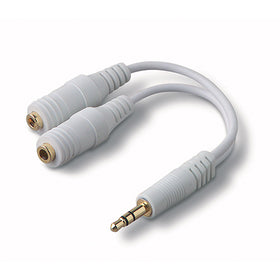 Headphones Splitter, Audio Jack Adaptor Dual Headset Port Earphone Adapter 3.5mm - TNKF85
