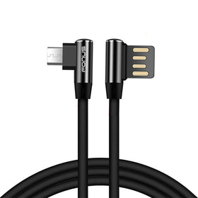 Angle USB Cable, Sync Wire Power Charger Cord 10ft - TNKR35