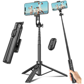 Selfie Stick, Self-Portrait Stand Remote Shutter Built-in Tripod Wireless - TNKXW15