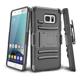 Black Armor Case with Belt Clip Stand - TNKU72