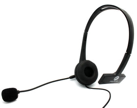 Wired Mono Headphone, Hands-free Single Earbud 3.5mm Headset Earphone w Mic - TNKM03