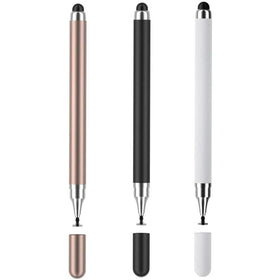 3 Pcs Stylus, Black White Rose Gold Plastic Lightweight Touch Screen Pen - TNKXW260