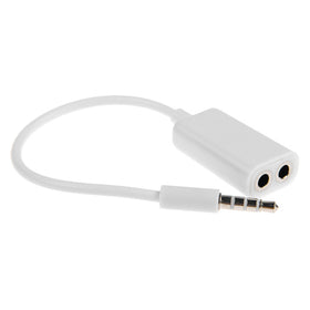 Headphones Splitter, Audio Jack Adaptor Dual Headset Port Earphone Adapter 3.5mm - TNKS25