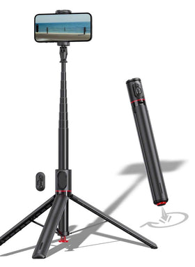 Tripod Selfie Stick, Self-Portrait Built-in Remote Shutter Monopod Wireless - TNKV91