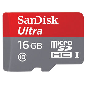 16GB Memory Card, MicroSDHC Class 10 MicroSD High Speed Sandisk Ultra - TNKR16