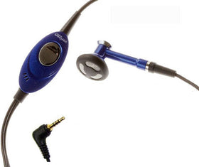 Mono Headset, Blue Headphone 2.5mm Single Earbud Wired Earphone - TNKU23