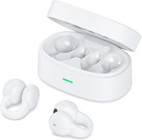 Wireless Ear-Clip TWS Earphones, Headset Hands-free Mic Charging Case True Stereo Bluetooth Earbuds - TNKZ33
