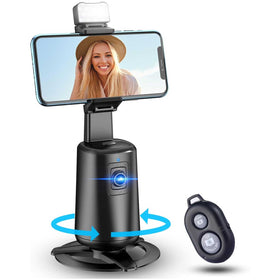 Auto Face Tracking Holder, Smart Camera Shooting Gesture Control Remote Shutter Photo Stand Tripod 360-degree Rotating - TNKXW126