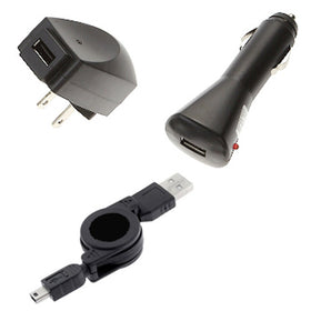 Car Home Charger, Adapter Power Mini-USB Retractable USB Cable - TNKB82