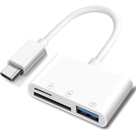 3-in-1 USB-C Adapter, TYPE-C MicroSD Slot Card Reader - TNKP21