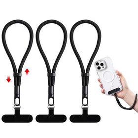 3 Pack Phone Lanyard, Black For Phone Cases Wrist Straps Adjustable - TNKXW262
