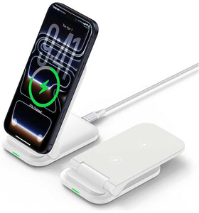 Foldable Wireless Charger, Slim Charging Pad Stand Folding 15W Fast - TNKXW205
