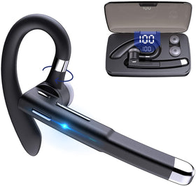 Wireless Earphone, Headset Single Handsfree Headphone Boom Mic Ear-hook - TNKJ36